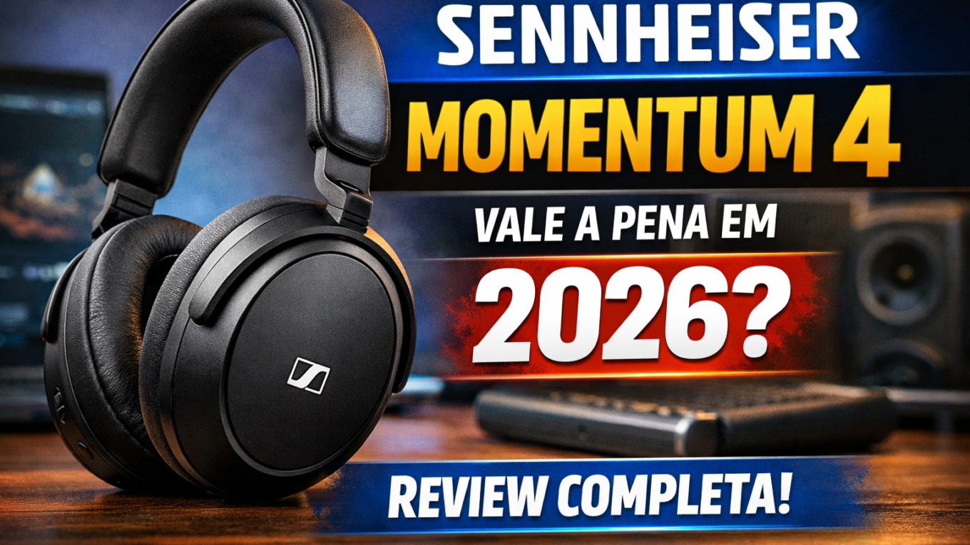 Sennheiser Momentum 4 review completa 2026 – headphone premium com ANC e som de alta qualidade