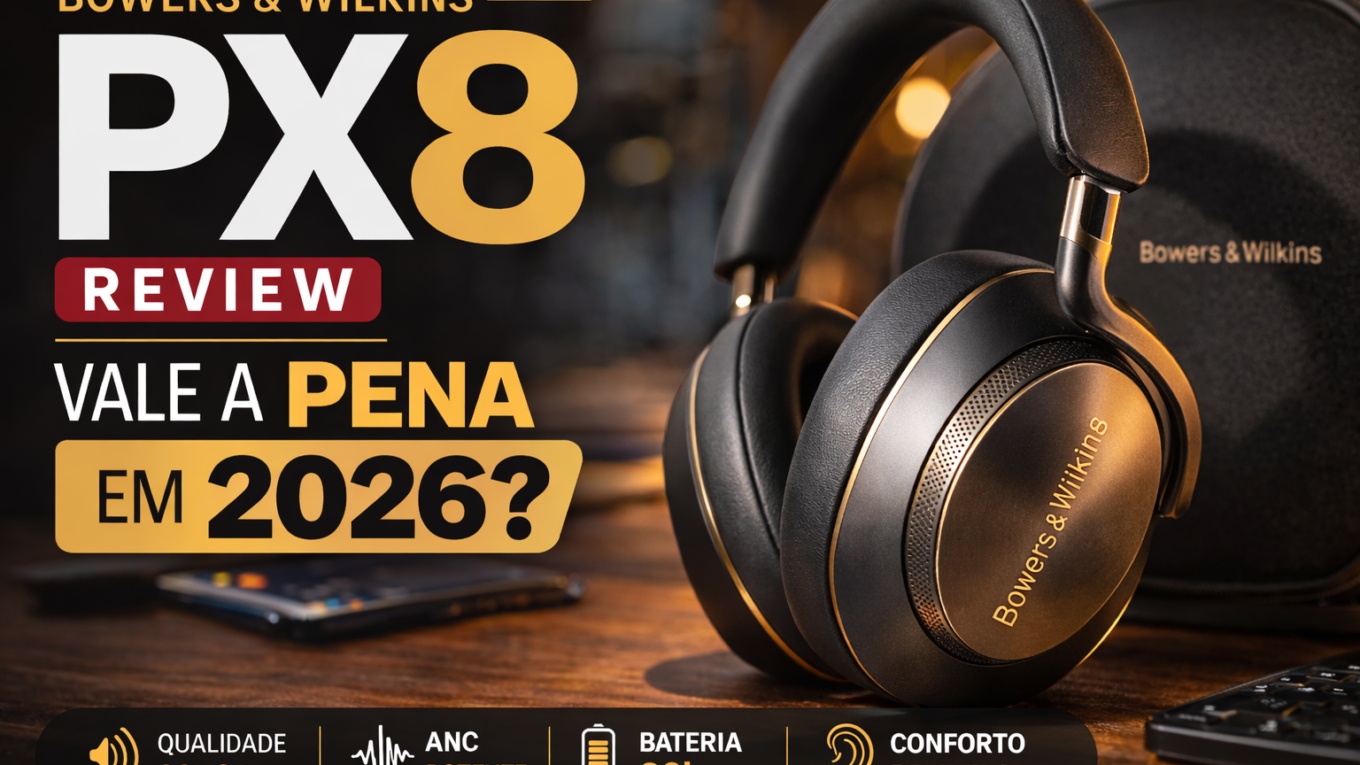 Bowers & Wilkins Px8 headphone premium com cancelamento de ruído – review e análise completa em 2026