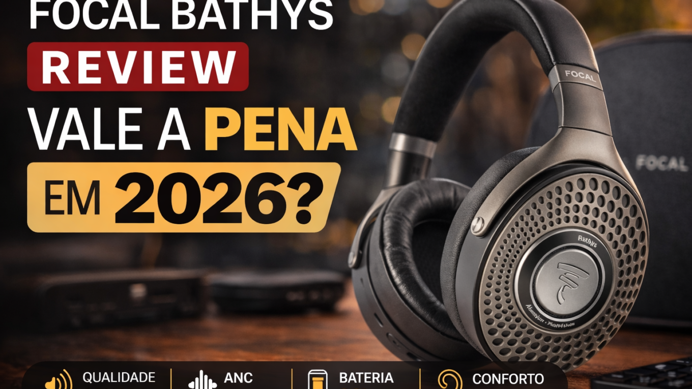 Headphone Focal Bathys premium com cancelamento de ruído ativo – review e análise completa em 2026